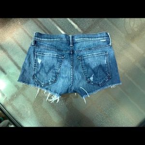 MOTHER short short gray graffiti shorts